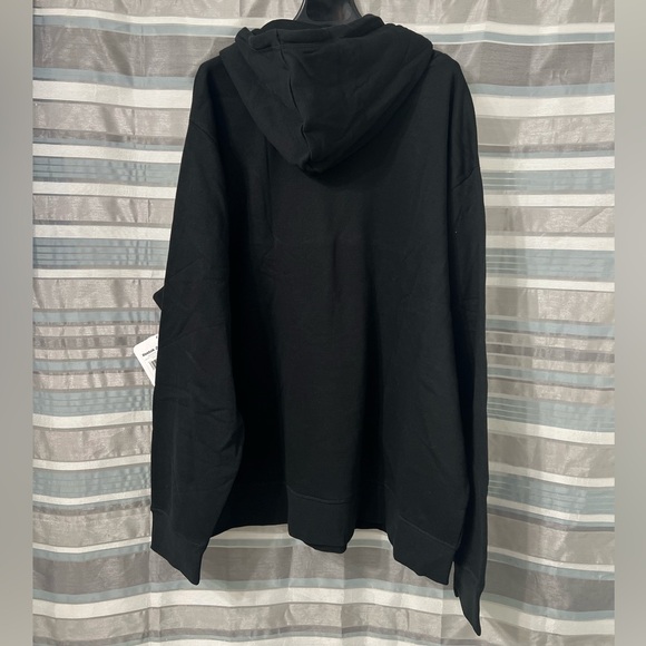 Reebok Classic Delta CVC Fleece Black Pullover Hoodie - Picture 2 of 12